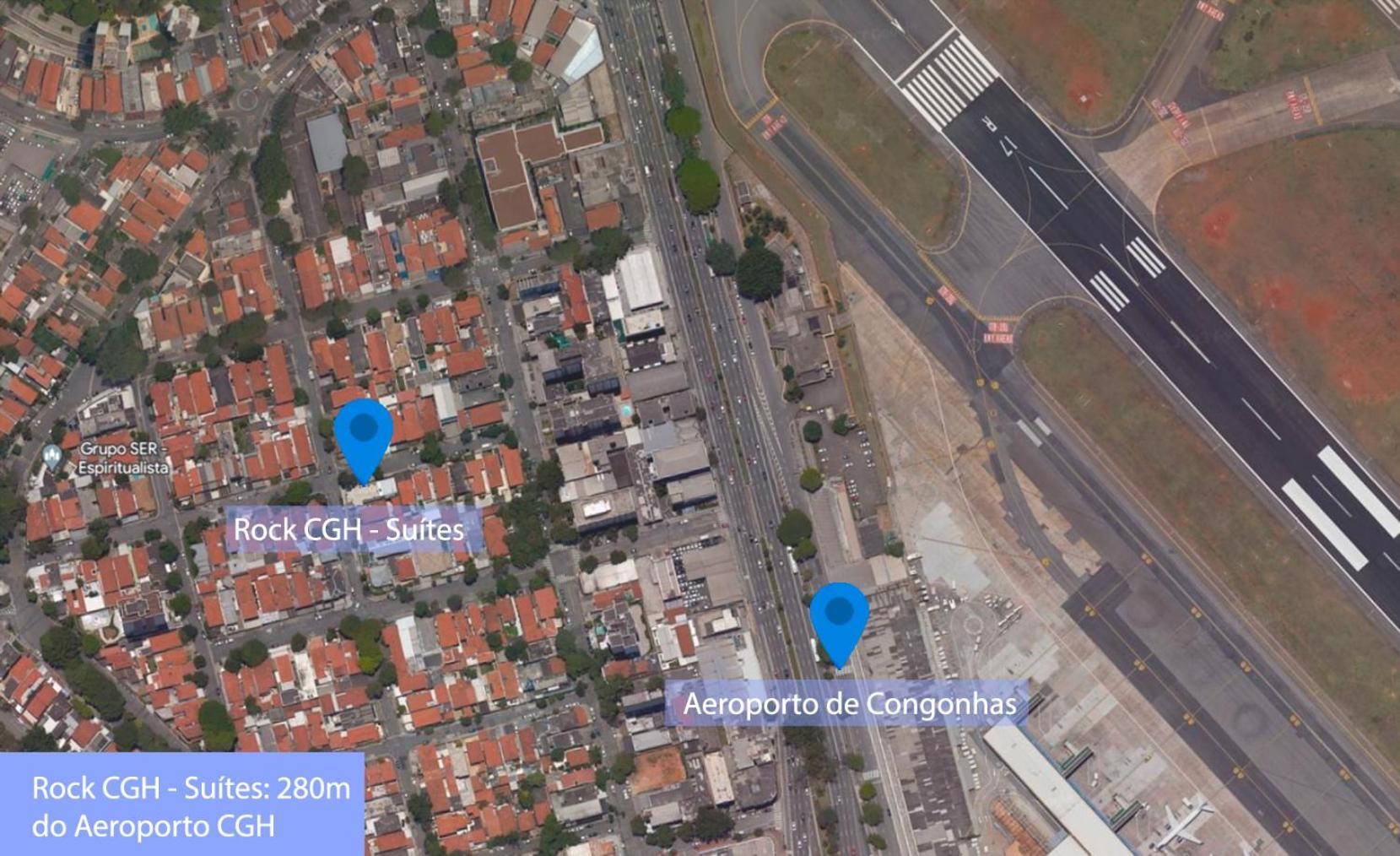 Rock Cgh Suites - Aeroporto De Congonhas São Paulo Buitenkant foto